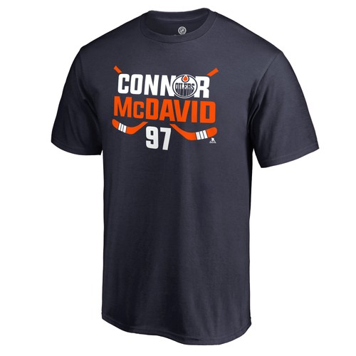 Men's Connor McDavid Navy Edmonton Oilers Hometown Collection CM97 T-Shirt - Picture 2 of 3