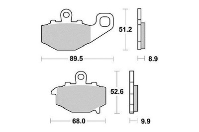 Pastiglie freno Semi-metalliche per HONDA SH 300 IE 4T LC EURO 4 2015