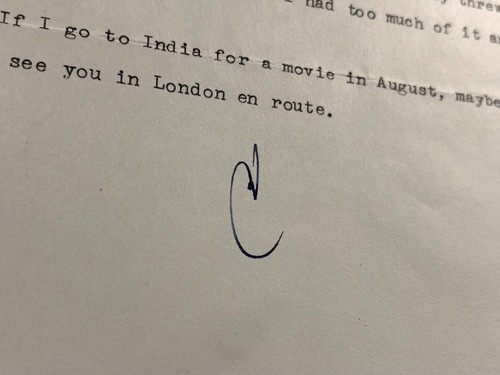 Claude Rains Very Rare Original Letter 1966 Illness Wife's Death Unusual Content - Picture 7 of 8