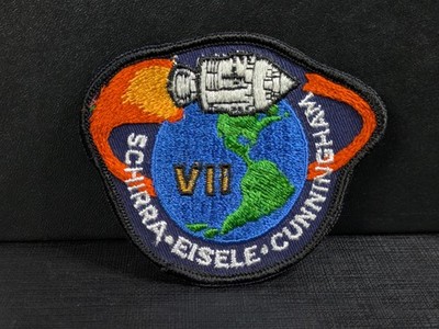 NASA Apollo 7 Schirra Eisele  Cunningham Patch Vintage