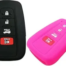 2Pcs Silicone 4buttons Smart Key Cover Fob Protector Remote Pouch Case Keyless E