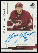 2006-07 SP Authentic #195 Keith Yandle Future Watch Auto FWA #/999