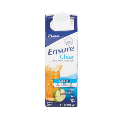 #ad Ensure® Clear Therapeutic Nutrition Apple Flavor Liquid 8 oz. CASE 24 COUNT $59.97
