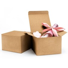 5x5x3.5 Brown Gift Boxes, 20 PCS Gift Boxes with Lids for Presents, Small Bri...
