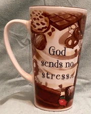 Abbey Press God Sends No Stress That Chocolate and Prayer Cant Handle Coffee Cup