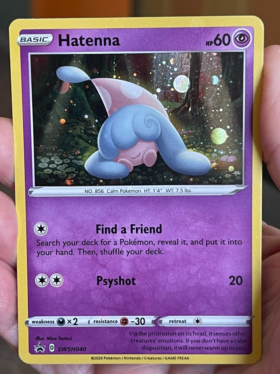 hatenna pokemon card (Shiny) Common Retreat cost 2021 Hatenna Pokmon Card 