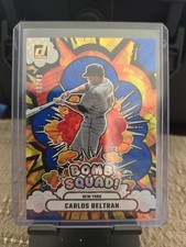 2025 Panini Donruss - H-O-F Bomb Squad Carlos Beltran #13 Blue Xplosion /49