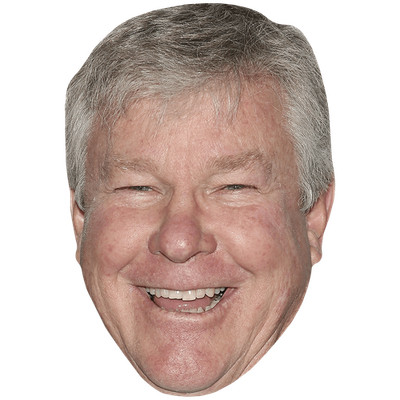 Larry Wilcox (Lächeln) Promi Maske, flaches Kartengesicht, Kostüm Maske