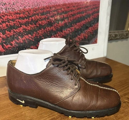 Tiger Woods Nike Air Mens Golf Shoes TW Last 305244 221 Brown Size 6.5 GORE-TEX