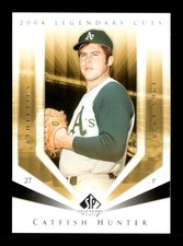 2004 SP Legendary Cuts #18 Catfish Hunter Oakland Athletics