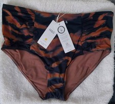 M&S - High Waisted Bikini Bottoms - Size 14