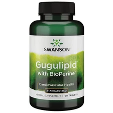 Swanson Gugulipid with Bioperine (Standardized) 90 Tablets