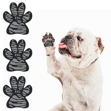 SCENEREAL Protecteur de pattes de chien antidérapant M: 1,7"x1,5" (L*W), gris 36 pièces 9 jeux 