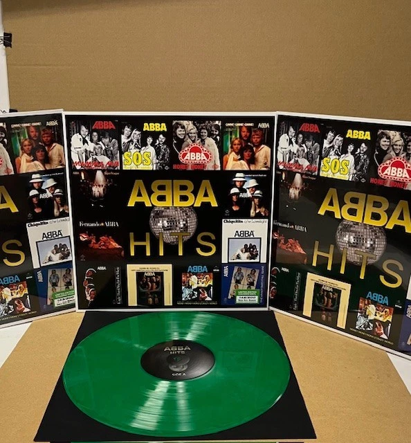 ABBA - HITS Lp/Vinile/Vinyl   Ltd Cover N. 118/200 Color Green  New Cover - Immagine 3 di 4