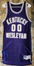 Game-Used Kentucky Wesleyan  Size 36 Basketball Jersey #00 Russell Athletic