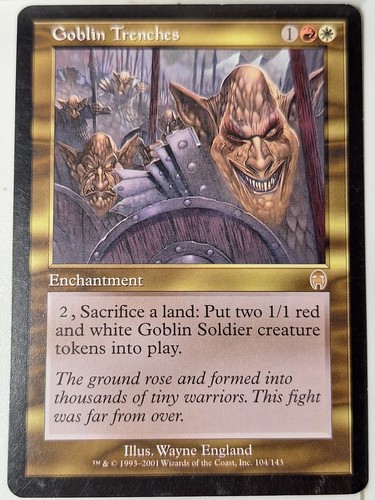 Goblin Trenches - Apocalypse - Magic the Gathering MTG Nice! - Picture 1 of 3