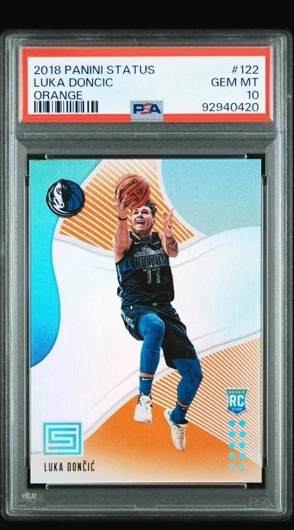 Luka Dončić 10 Graded Basketball Rookie Sports Trading Cards
