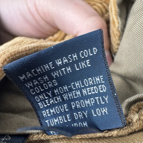 Vintage Y2K Polo Ralph Lauren Corduroy Preston Pant Men’s Size 40x30 - Picture 8 of 10