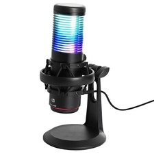 RGB USB Gaming Mic, Noise Cancelling Condenser Microphone for PC, PS4, PS5 an...