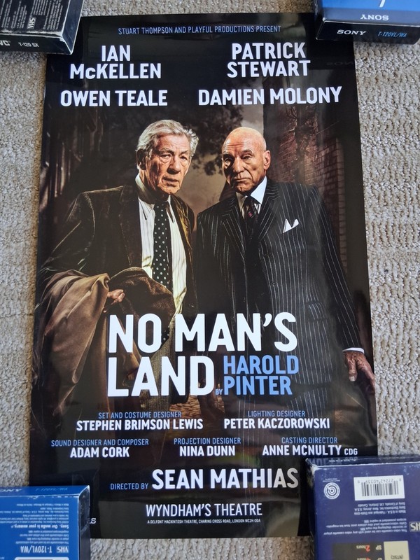 2016 No Man's Land Harold Pinter Wyndham's Theatre IAN MCKELLEN PATRICK STEWART