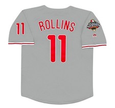 Jimmy Rollins 2008 Philadelphia Phillies World Series Road Jersey Men's (L-XL)