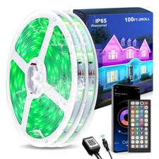 100FT Outdoor LED Strip Lights Waterproof (2 Rolls of 50ft) IP65 Led Strip Li...