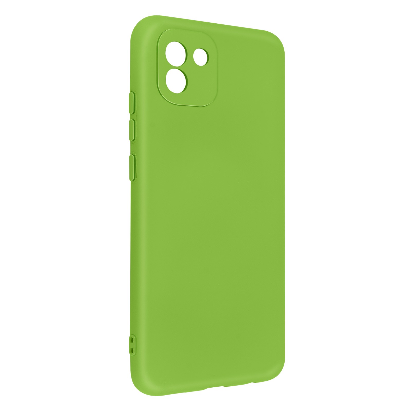 Housse semi-rigide Samsung Galaxy A03 silicone vert soft touch - 2
