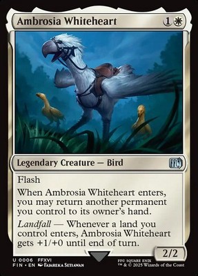MTG Magic the Gathering Ambrosia Whiteheart (6/781) Final Fantasy LP