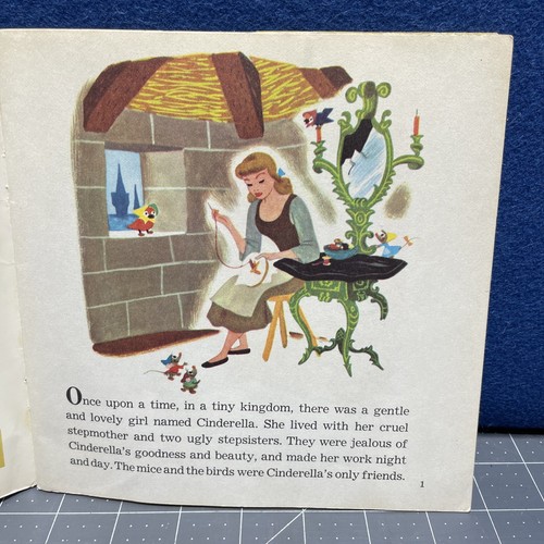Walt Disneys Geschichte von Aschenputtel Buch und Schallplatte 1957-308 - Bild 4 von 9