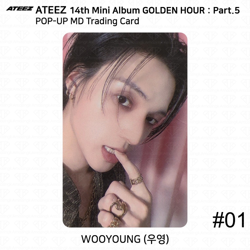 ATEEZ 14th Mini Album Golden Hour Part.5 POP-UP STORE Trading Card