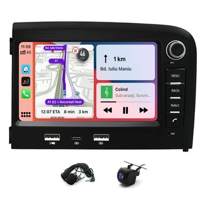 Für Volvo S80 1998-2006 Apple CarPlay Android 14 Autoradio GPS Nav,m.USB 2+64GB