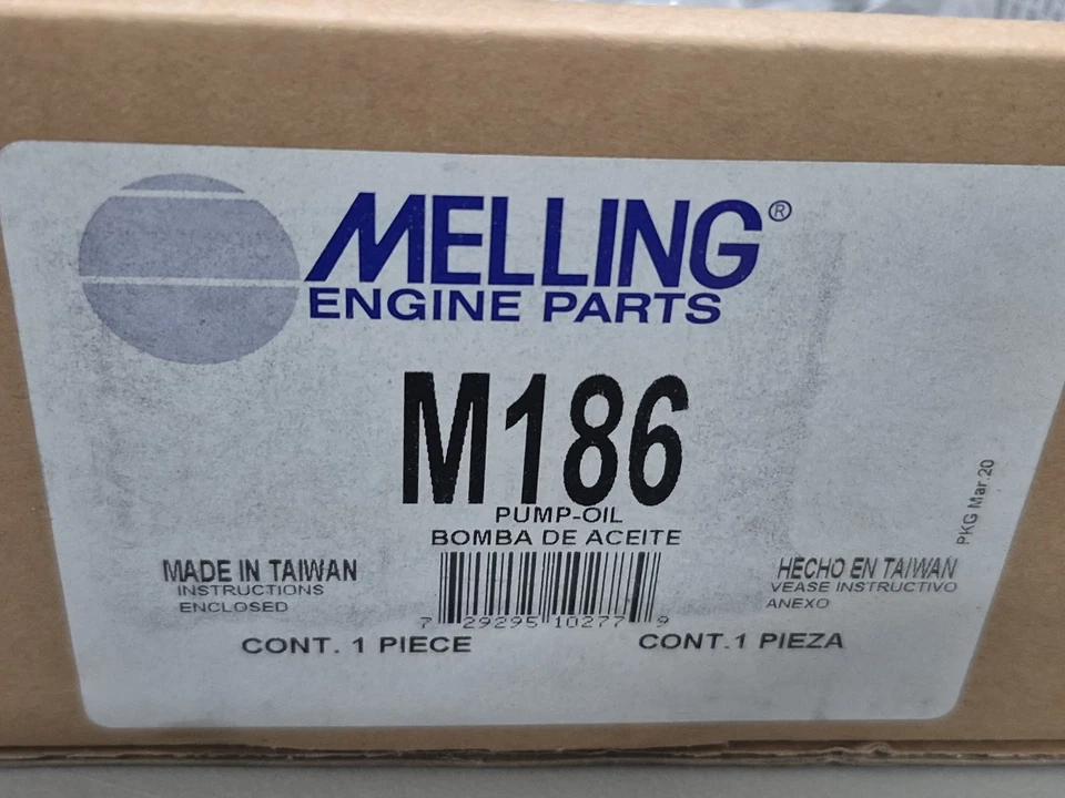 Kit de bomba de aceite Melling M186 para modelos seleccionados de Toyota 92-01 camry SOLARA sin juntas Foto 2 de 2