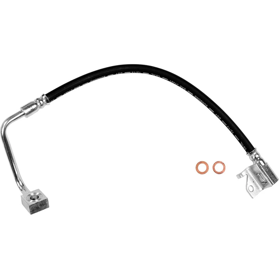 2X Manguera de línea de freno delantero Sunsong para Jeep Commander 2006 2007 2008 2009 2010 Foto 4 de 4