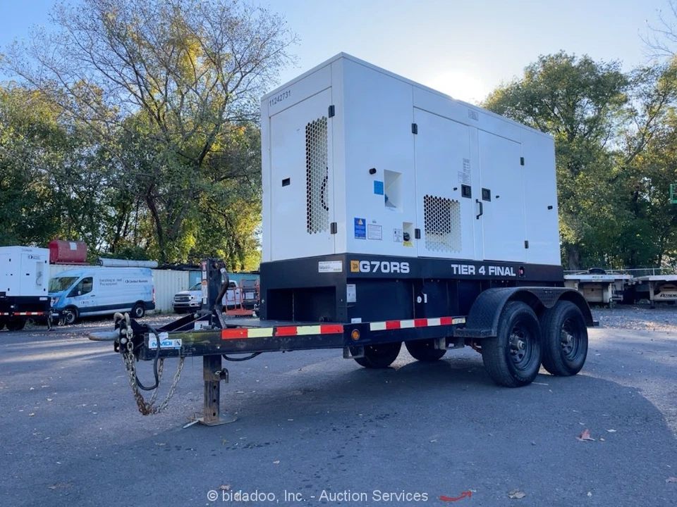 Generador remolcable JCB G70RS T/A 2021 56 kW 70 kVA grupo electrógeno nivel 4 final bidadoo