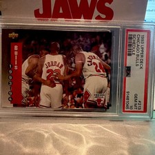 1993 Upper Deck #213 - Chicago BULLS Schedule - PSA 10 Gem Mint - Michael Jordan