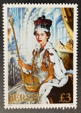 Jersey 2002 £3.00 Queen Elizabeth stamp mint mnh