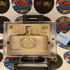 2005 Upper Deck SP Legendary Cuts Christy Mathewson 72/75 Jersey Pants Card