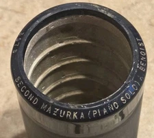 Edison Blue Amberol Record #3578 "Second Mazurka" Piano Andre Benoist 1918 Old!!