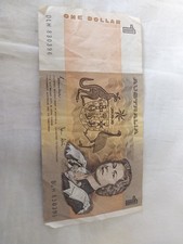 1982 $1 Johnston Stone Australian Banknote  DLH Prefix