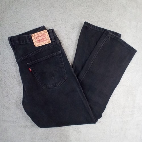 Levi's 505 Jeans Herren 34 x 32 Schwarz Regular Fit Straight 100% Baumwolle 08 - Bild 22 von 23
