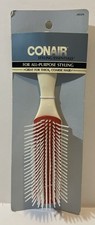Conair Styling Brush Blow Dry Curling Rubber Cushion Thick Hair 852N NOS
