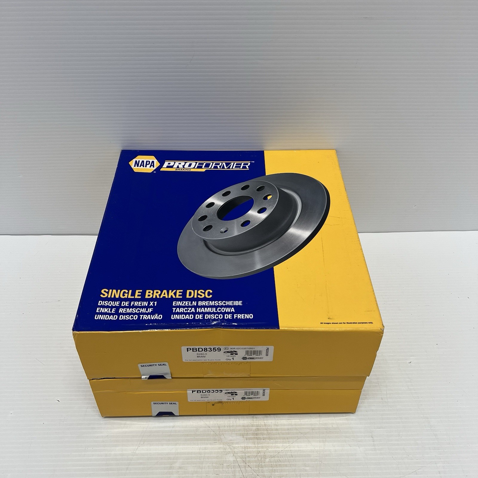 2x Brake Discs Pair Solid Rear 280mm PBD8359 Proformer Set 34216764647 New