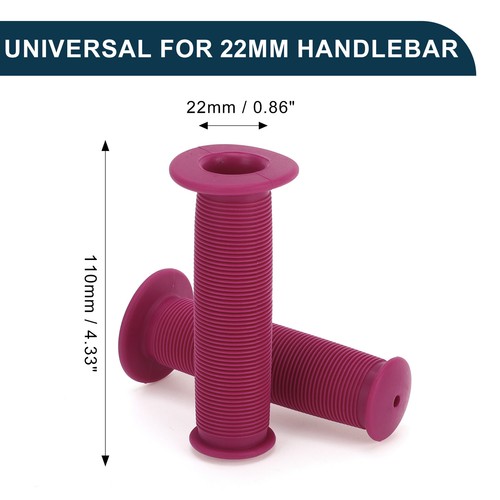 Fundas para Puños de Manillar de Bicicleta 110mm Suaves Rojo Rosa 1 Par - Imagen 5 de 6
