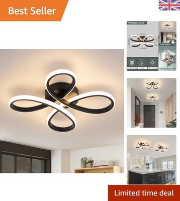 Elegante 30W LED Deckenleuchte - moderne schwarze Leuchte für stilvolle Innenräume
