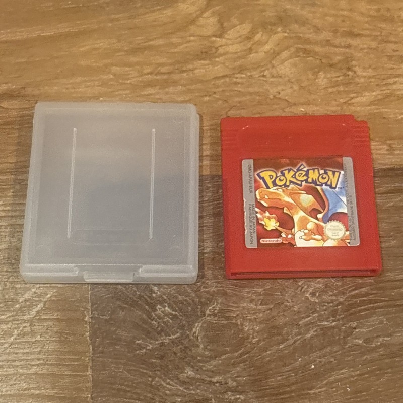 Pokemon Red Nintendo Game Boy PAL Version Gameboy Genuine Cartridge
