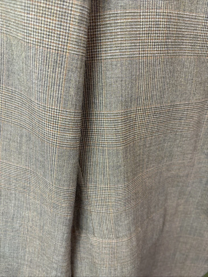 Men’s Size 42 Blazer Sports Coat Glenplaid Check Unstructured  - Image 2 of 4