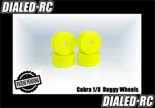 DIALED-RC Cobra 1/8 buggy dish rim wheels set of 4 17mm proline aka jconcepts