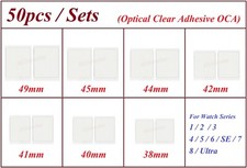 50pcs Optical Clear Adhesive Tape OCA For Apple Watch S2 3 4 5 SE S6 S7 S8 Ultra