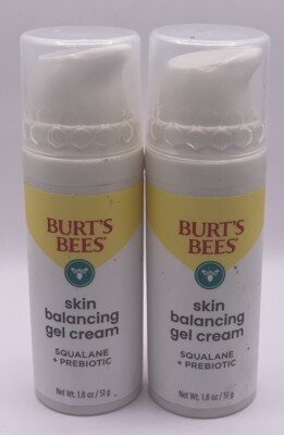 2-pack Burts Bees Clear & Balanced Skin Balancing Gel Cream Squalane + Prebiotic