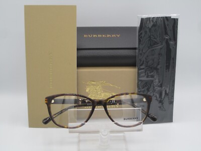 Burberry B2172 Ophthalmic Eyeglasses Tortoise w/ Pattern Col 3002 Size 52/16-140